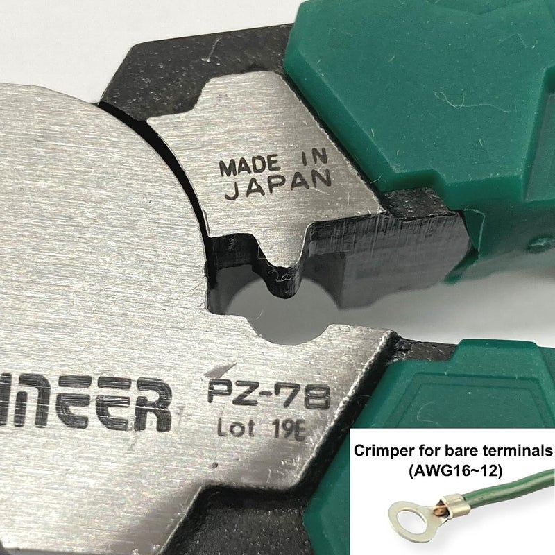 Engineer كماشة مهندس PZ-78 لقص الأسلاك الجانبية مع فكوك فريدة لاستخراج البراغي، تصميم عالي الرافعة، أسنان عمودية لإزالة رأس البرغي بأمان، مكبس للأطراف العارية - Image 5